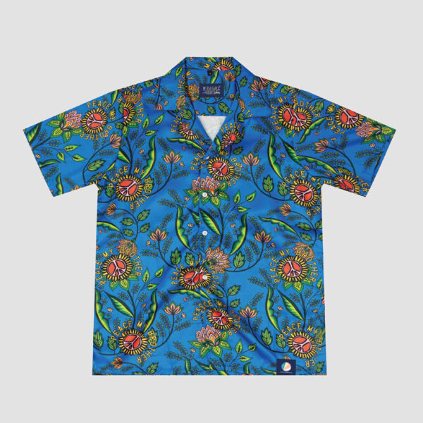 Peace My Brother Silk Lounge Shirt Thumbnail